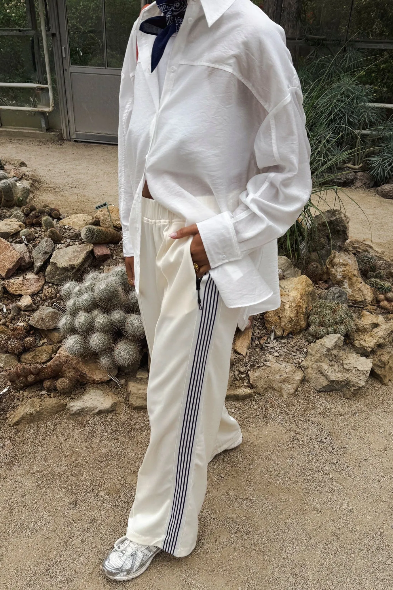 Baggy Track Tall Pants - Off White