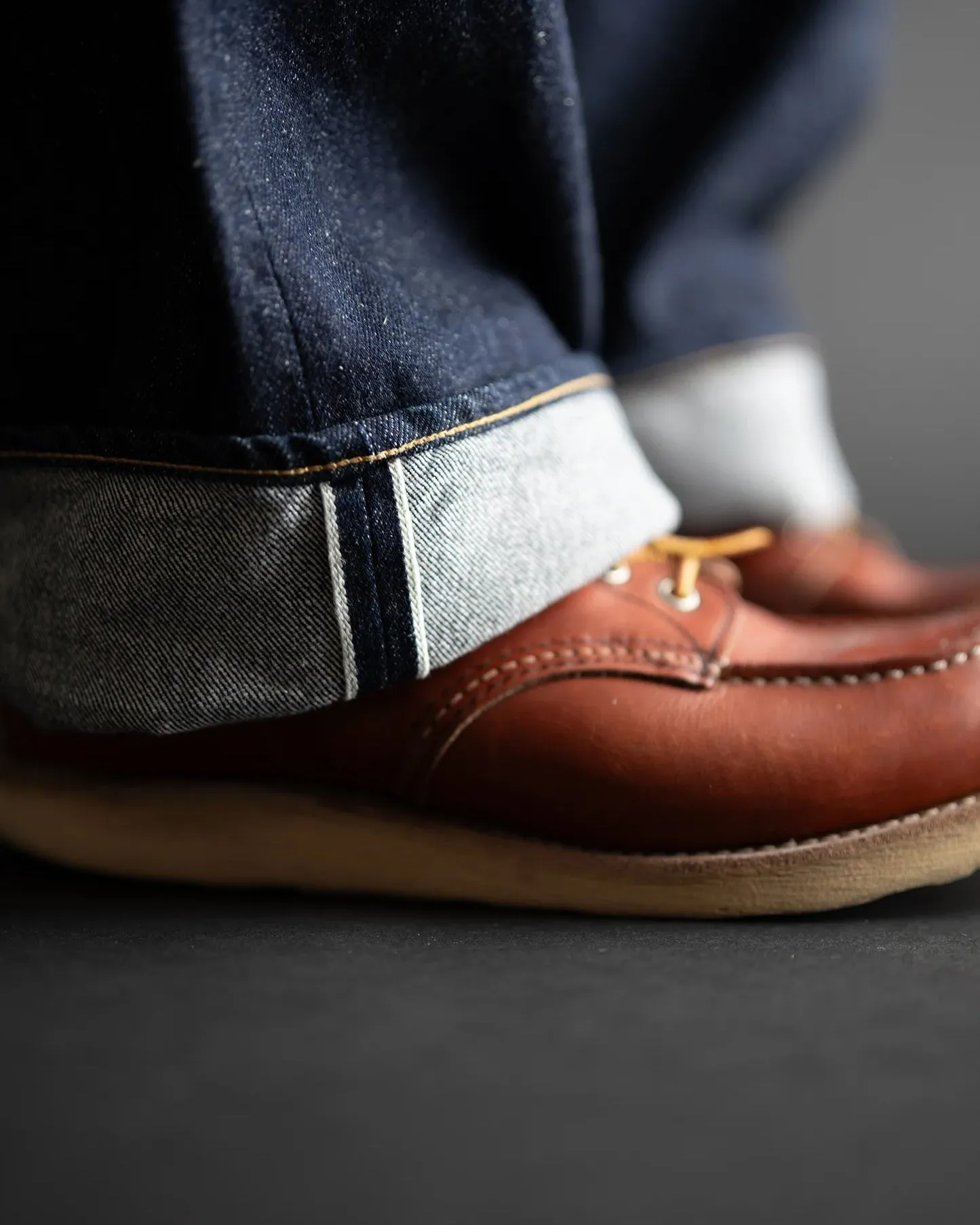 Big John Green Label M1011RC Wild Duck Yoshi Denim Wide Straight Selvedge Jeans - Indigo Onewash
