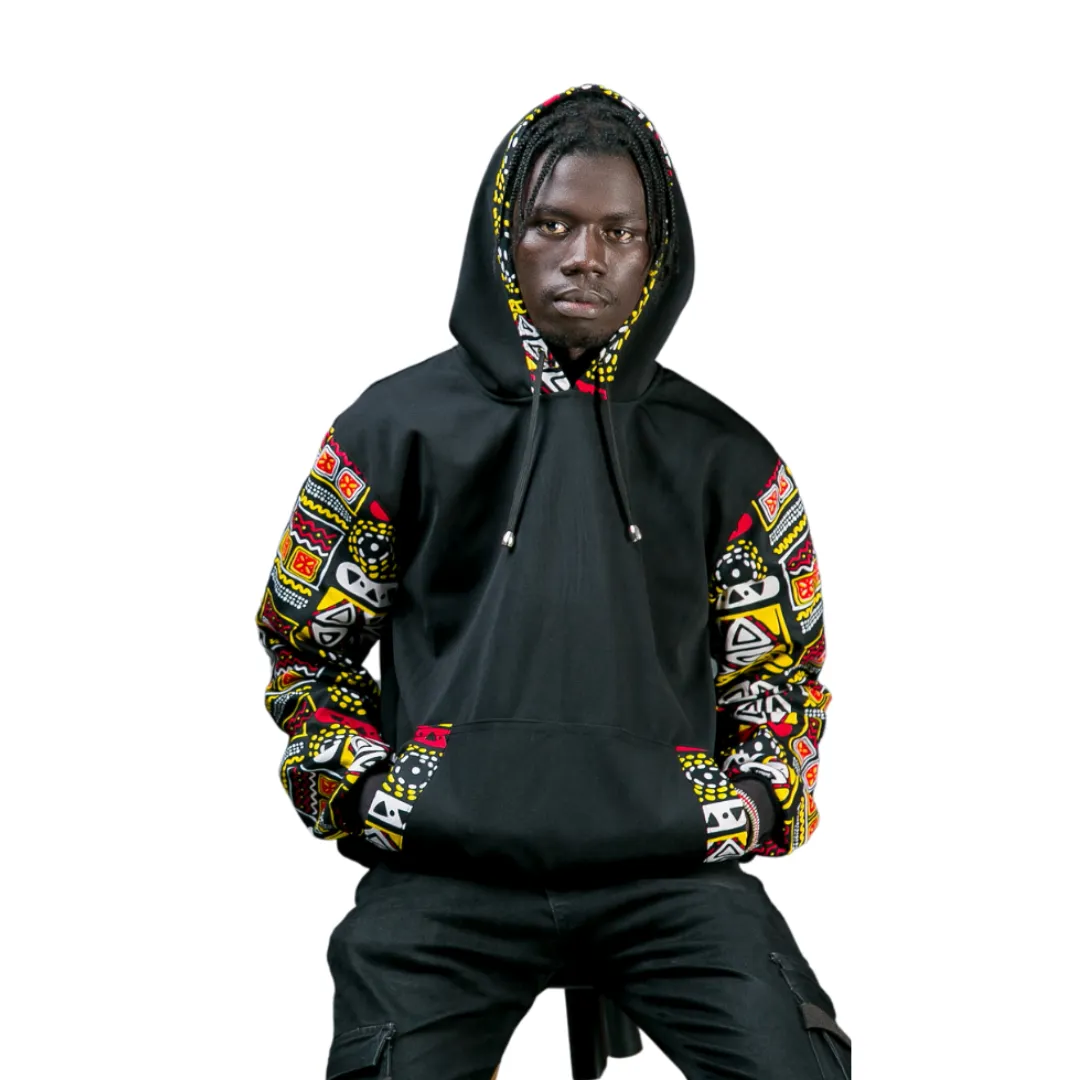 Black ankara hoodies