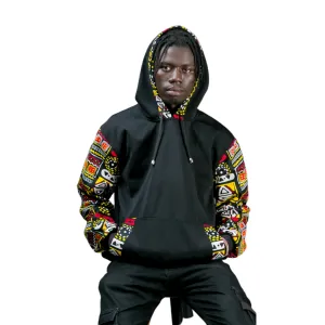 Black ankara hoodies