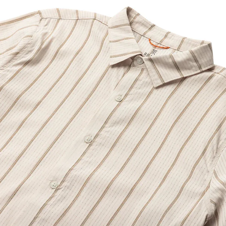 Bless Up Breathable Stretch Shirt - Bone Stripe