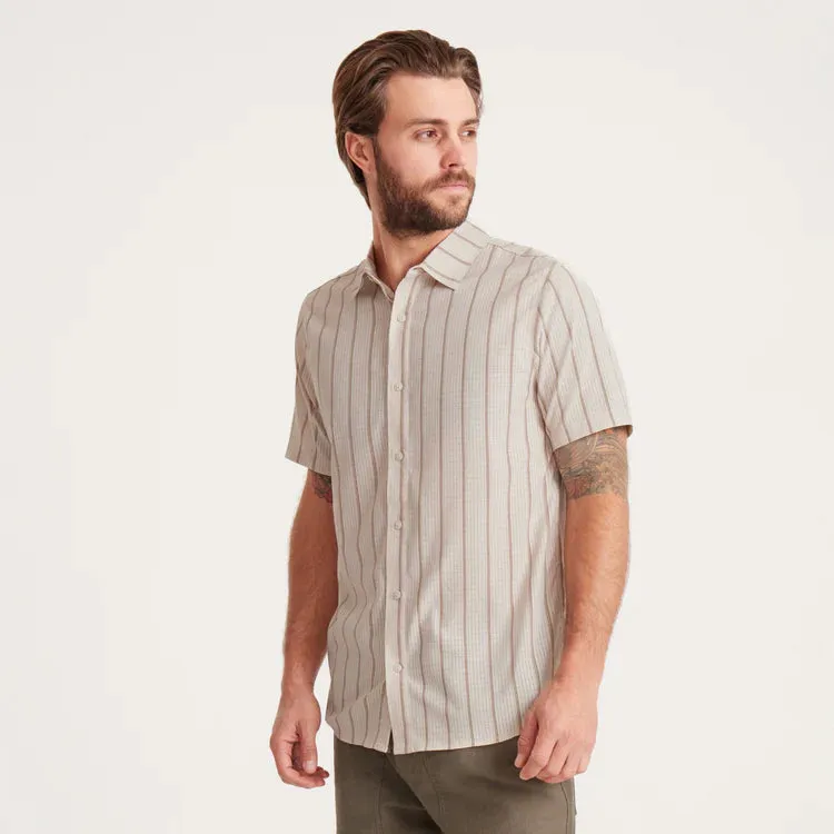 Bless Up Breathable Stretch Shirt - Bone Stripe
