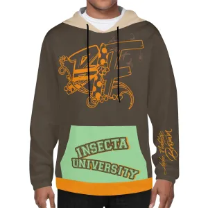 Blk Insct Famili Mens Lightweight All Over Print Hoodie