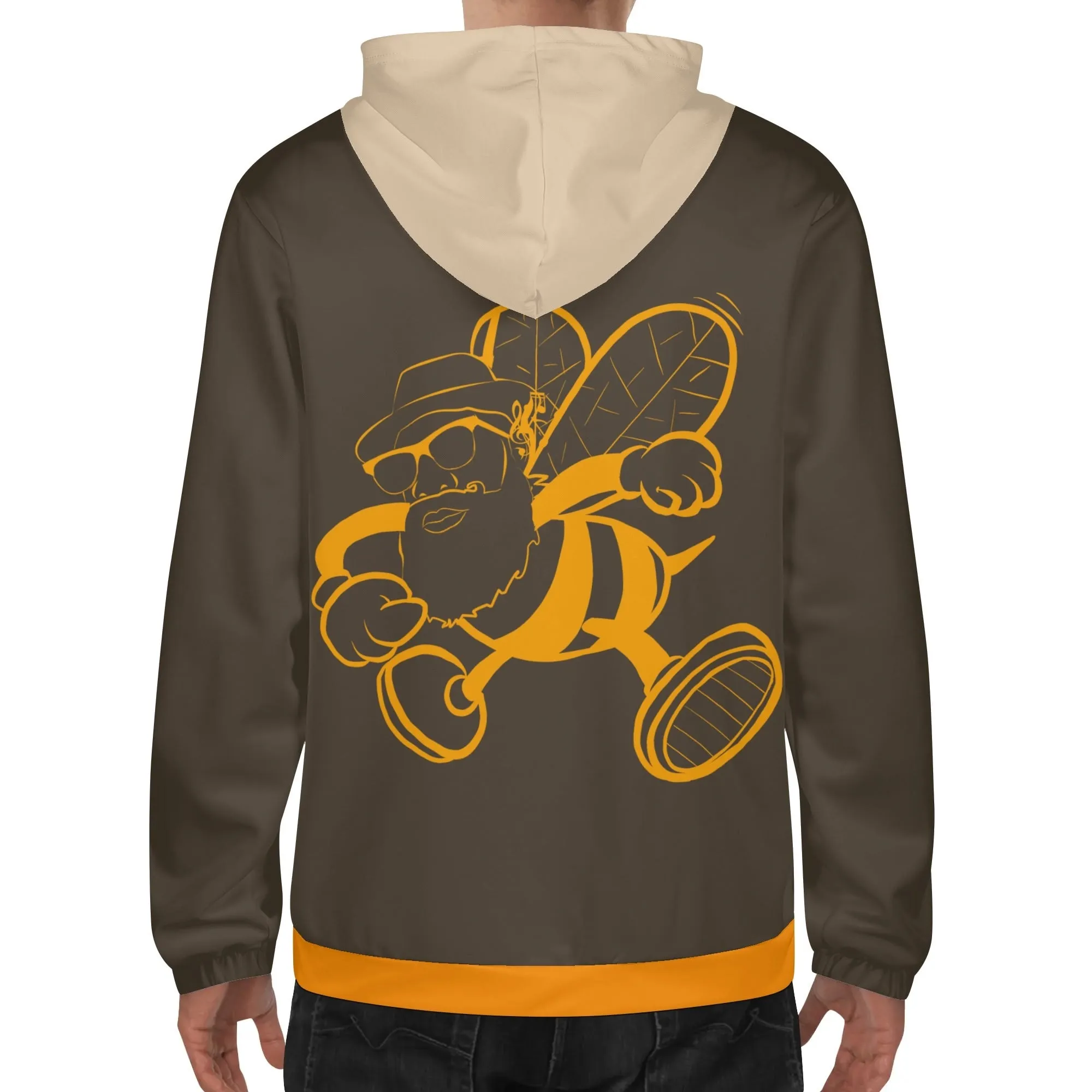 Blk Insct Famili Mens Lightweight All Over Print Hoodie