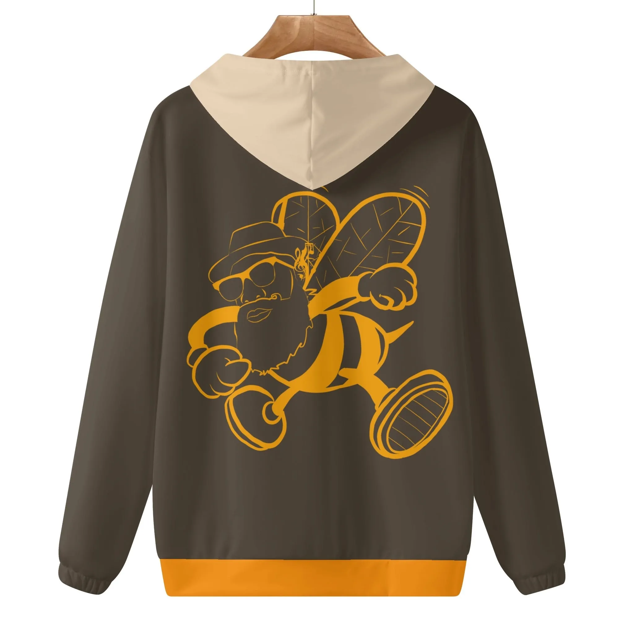 Blk Insct Famili Mens Lightweight All Over Print Hoodie