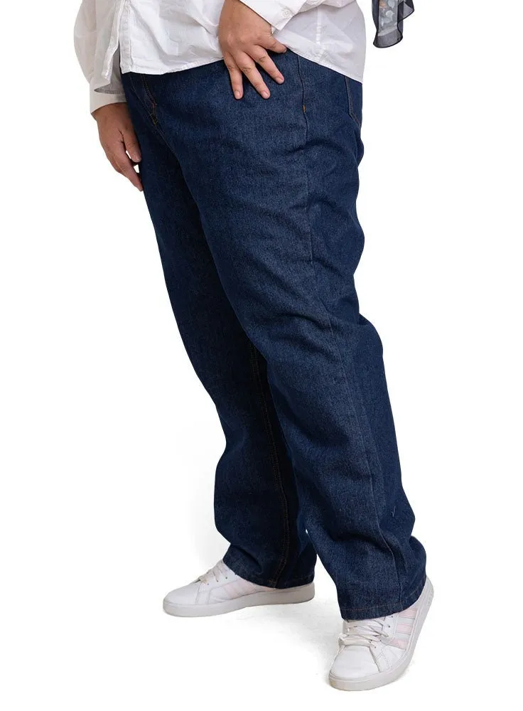 Blue 7 Plus Size-Momfit Jeans