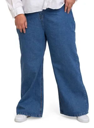 Blue 7 Plus Size-Wide Jeans