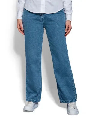 Blue Ice Wide-Jeans