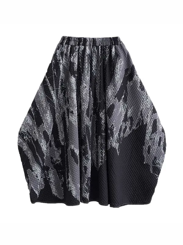 CHICMY-Graduation gift, graduation evening dress Printed Elasticity Loose Skirts Bottoms