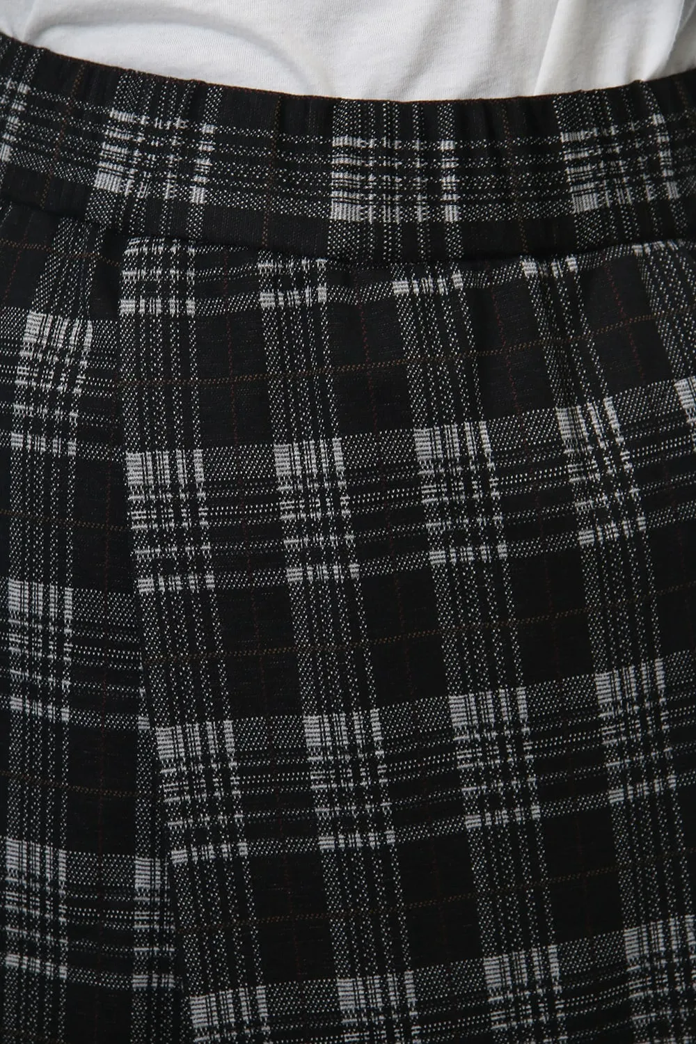 Classic Check Jacquard Knit Warp Pants