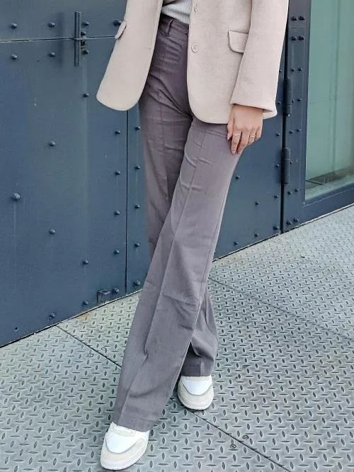 Classic wide pants grey