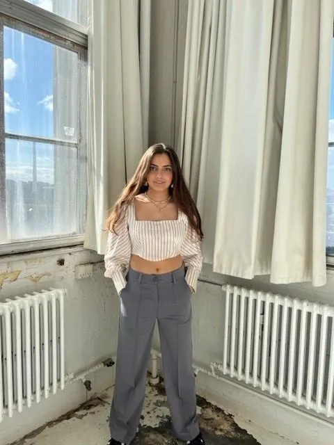 Classic wide pants grey