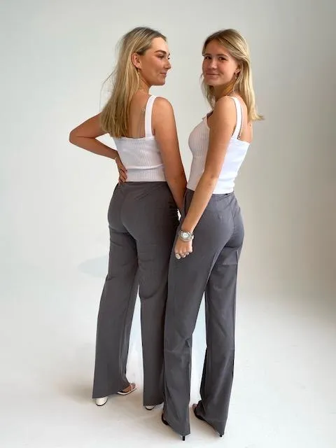 Classic wide pants grey