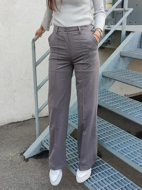 Classic wide pants grey