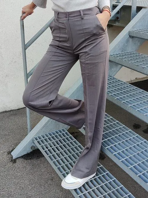 Classic wide pants grey
