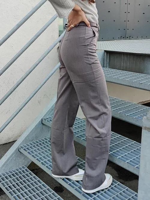Classic wide pants grey