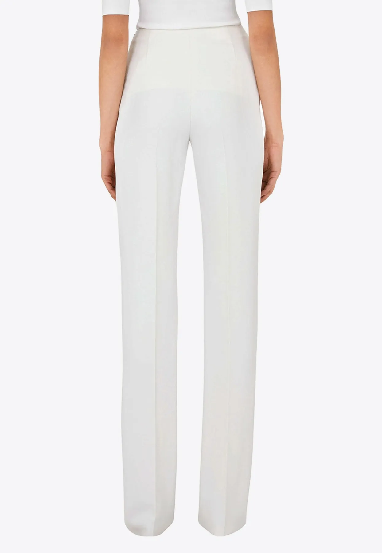 Classic Wool Straight-Leg Pants