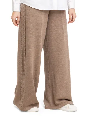 Coffee Plexus Knit Pant