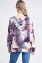 Cross The Line Hoodie in Purple