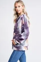 Cross The Line Hoodie in Purple