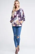 Cross The Line Hoodie in Purple