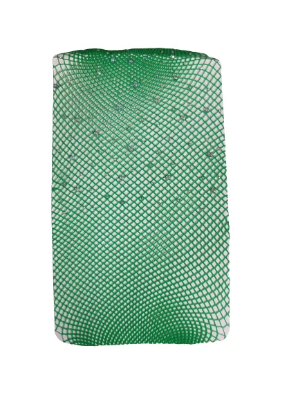 Dark Green Rhinestone Leggings