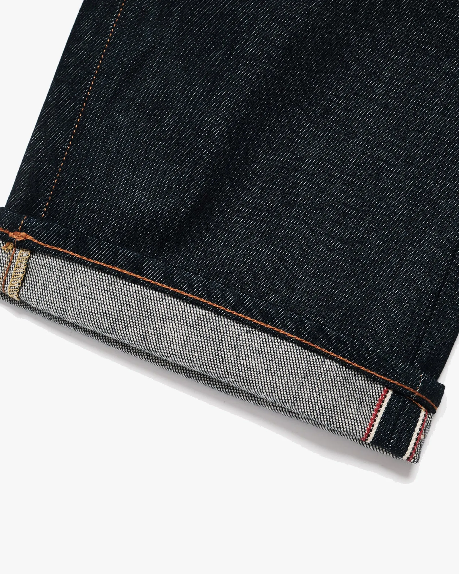Dubbleware Carver Regular Straight Mens Jeans - Raw Indigo Selvedge