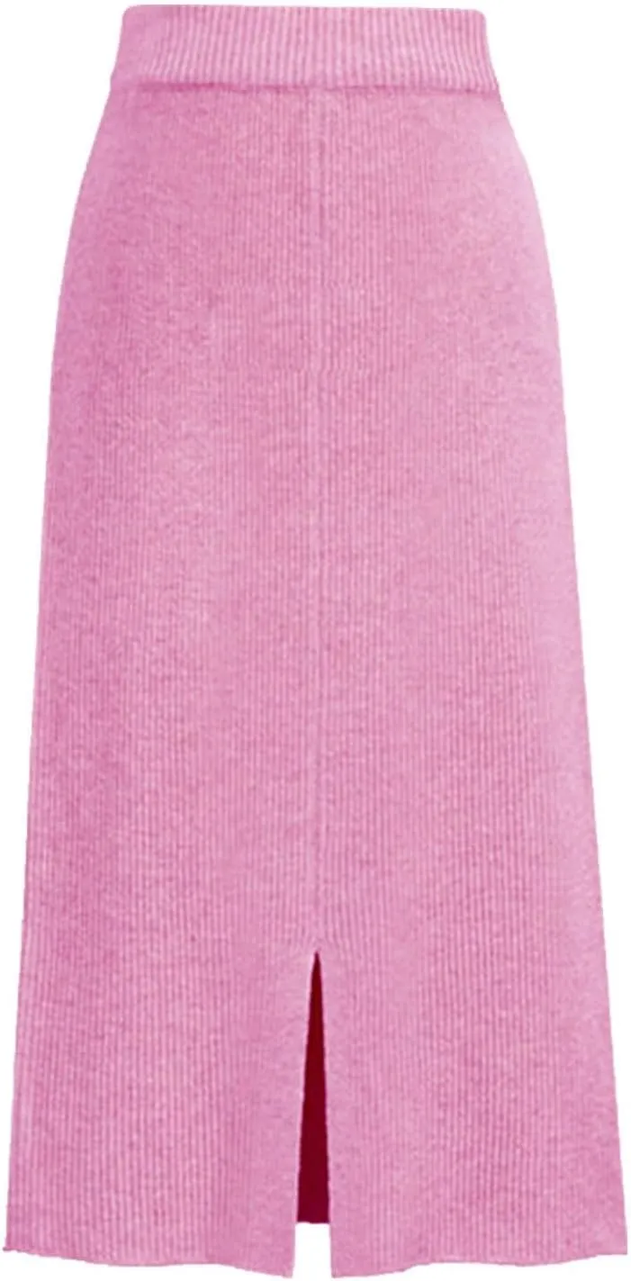 Fringe Skirts for Women Western Women's Winter Wool Skirt Mid Length Woolen Skirt Thick Skirt Long Button Skirts