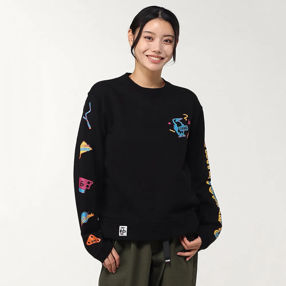 【FW24 秋冬・新品】Chums Men's Disco Time Crew Top CH00-1463 FW24 長袖衛衣 男裝 M'S