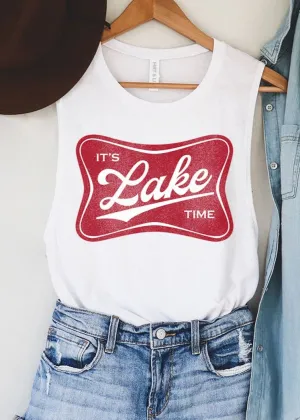 ITS LAKE TIME GRAPHIC TANK TOP