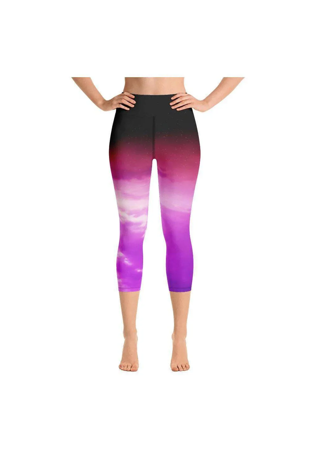 Kaplehu Clouds Yoga Capri Leggings