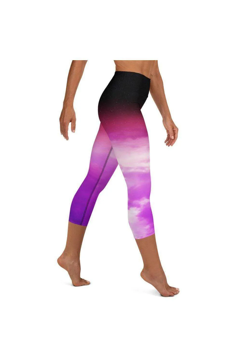 Kaplehu Clouds Yoga Capri Leggings