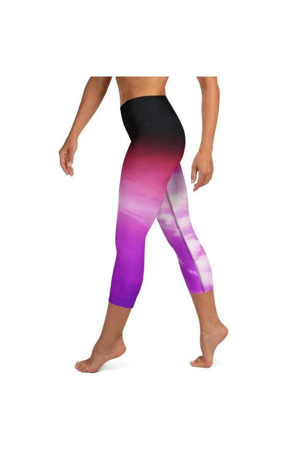 Kaplehu Clouds Yoga Capri Leggings