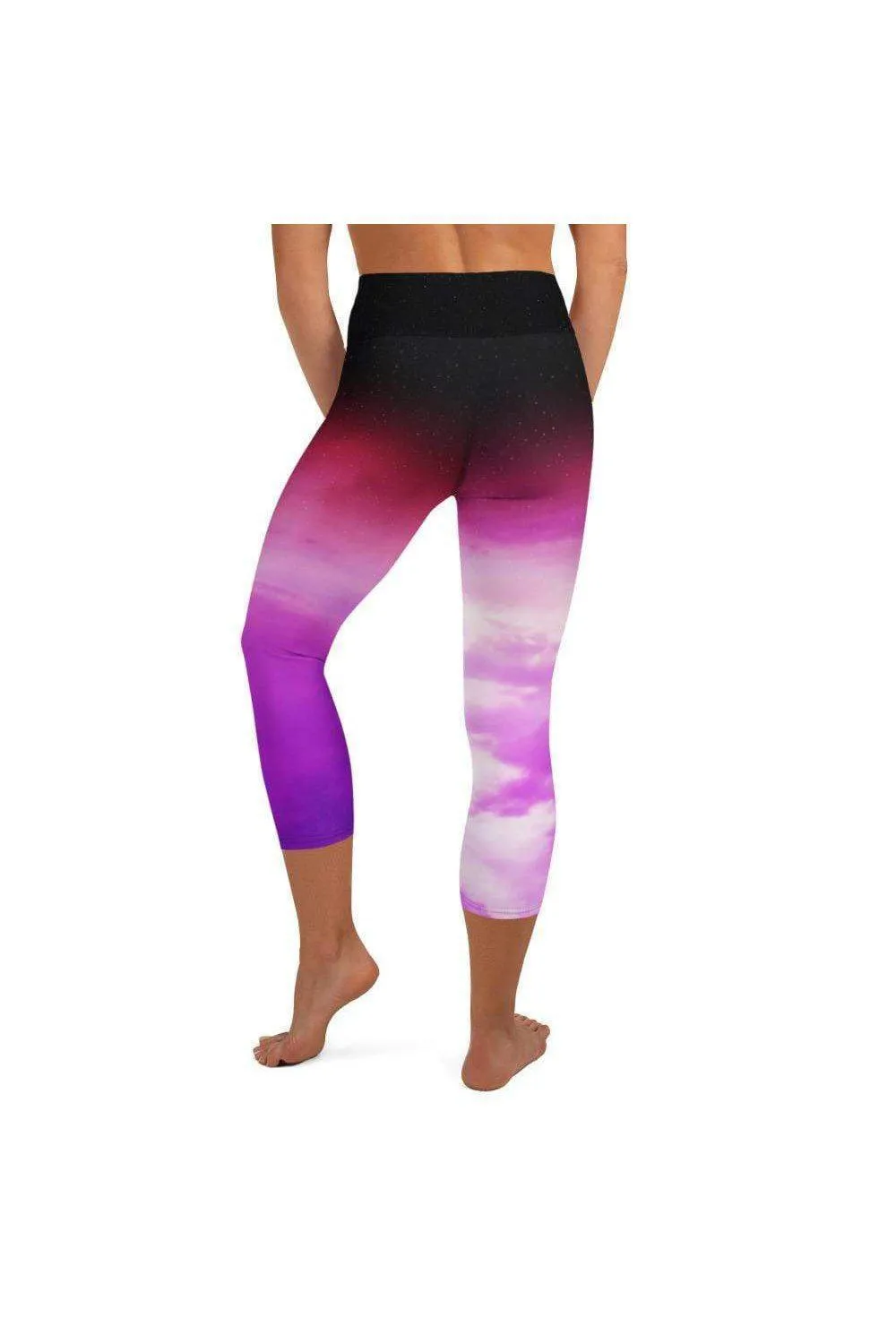 Kaplehu Clouds Yoga Capri Leggings