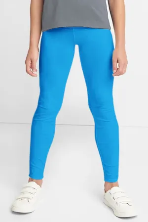 Light Blue UV 50  Lucy Recyclable Cute Stretchy Leggings - Kids