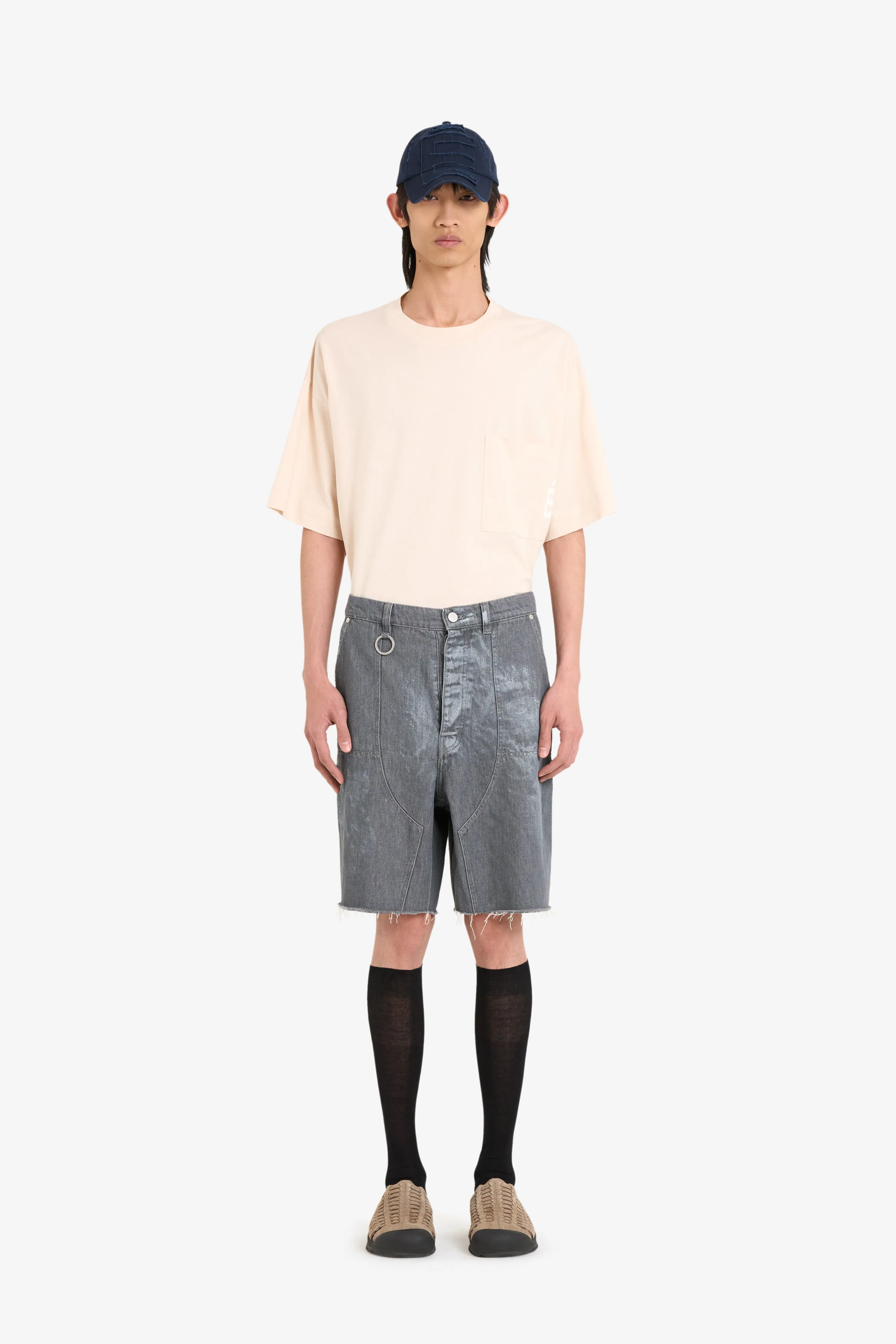 LOOSE JEANS SHORTS PAINT