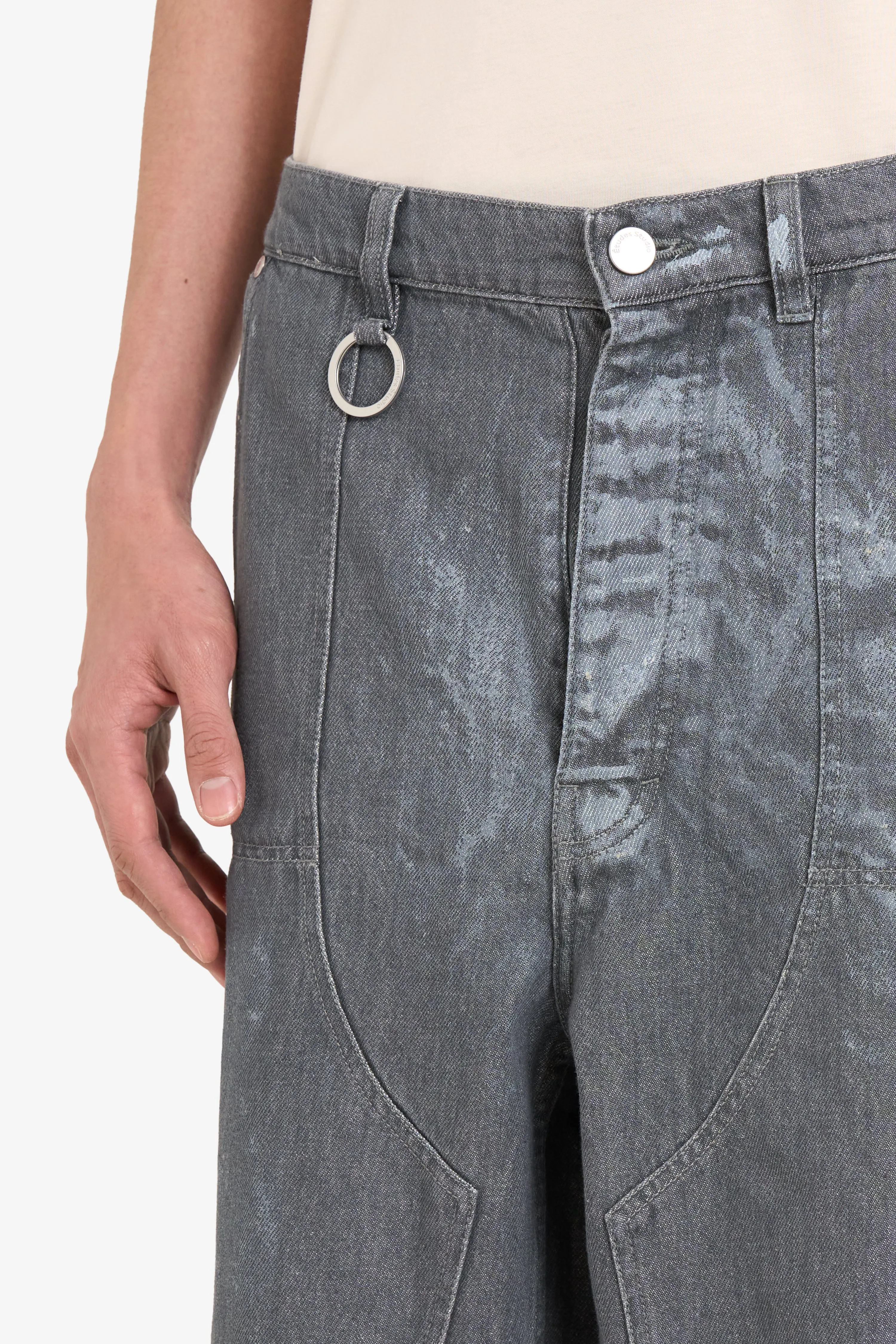 LOOSE JEANS SHORTS PAINT
