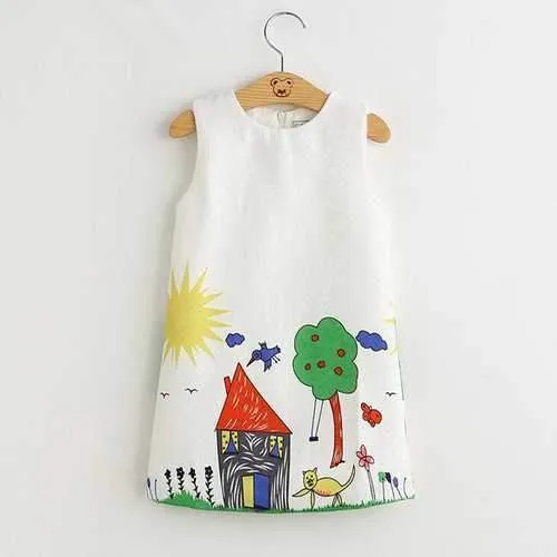 Lovely Girls Casual Dress For 2Y-8Y