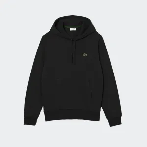 Men's Lacoste Organic Cotton Hooded Sweatshirt Black