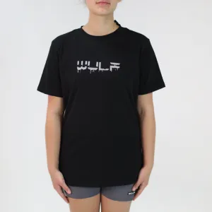 Mens T-Shirt Black with Wulf Drip Logo