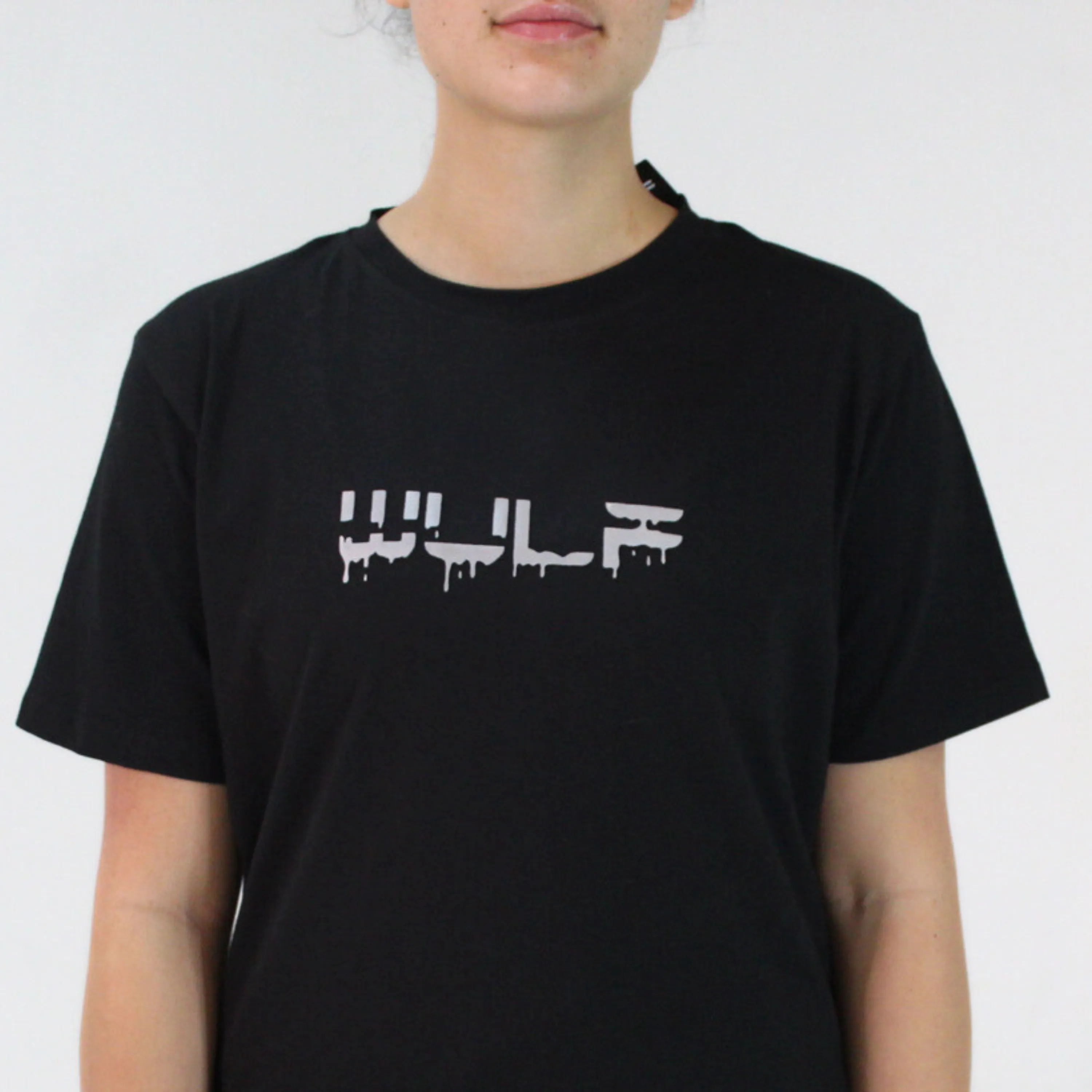 Mens T-Shirt Black with Wulf Drip Logo