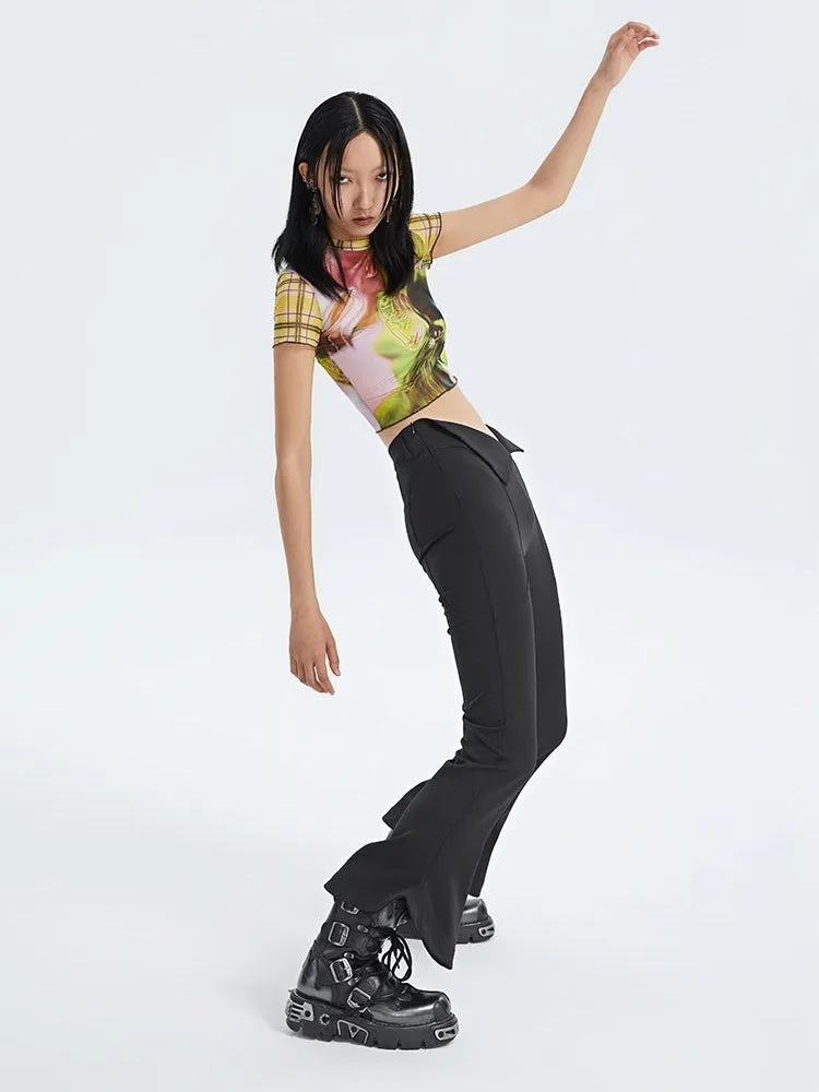 Mesh Stretch Tight Breathable Short Sleeve Top