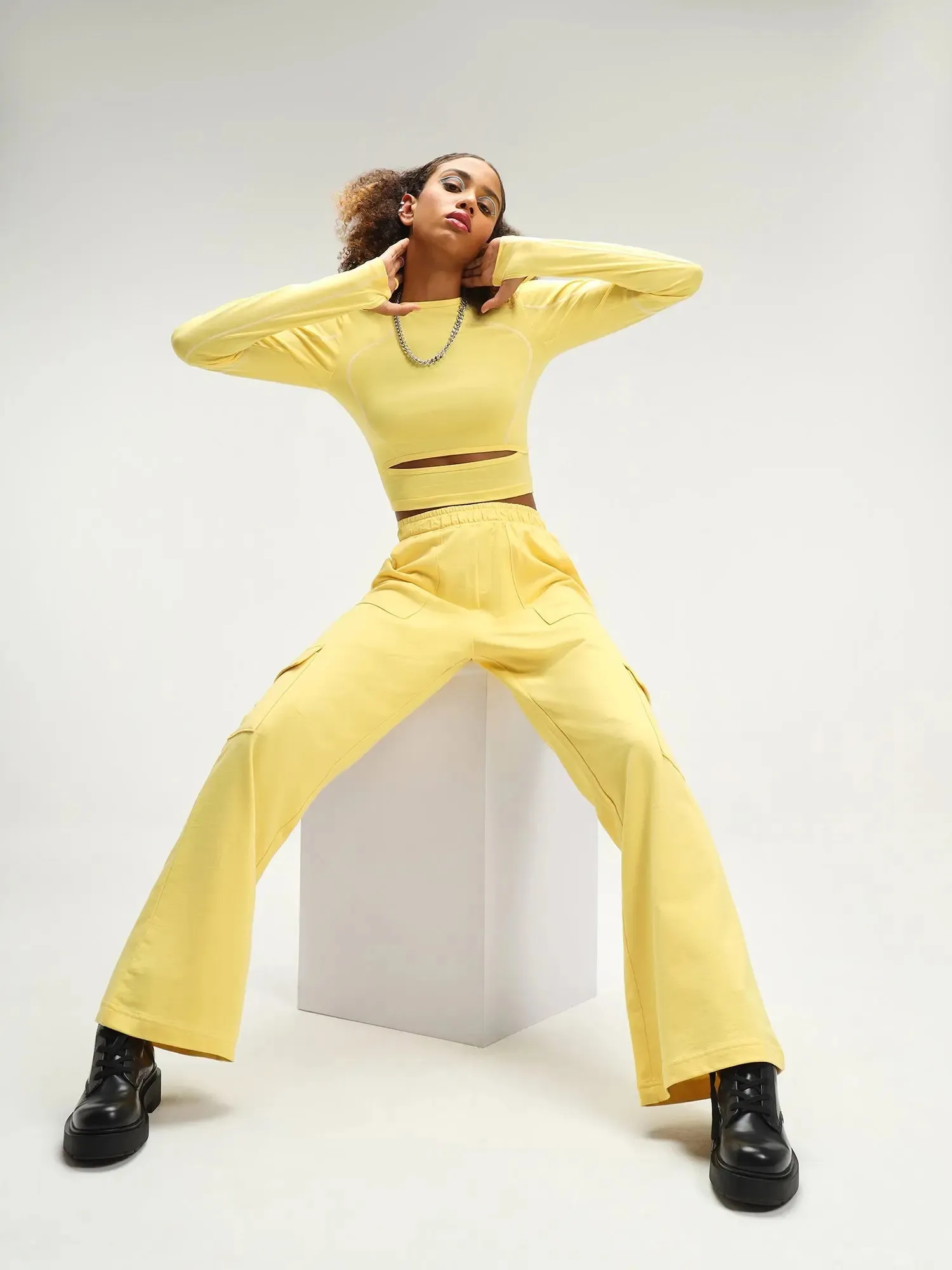 Mexico Yellow Punk Long Sleeve Top