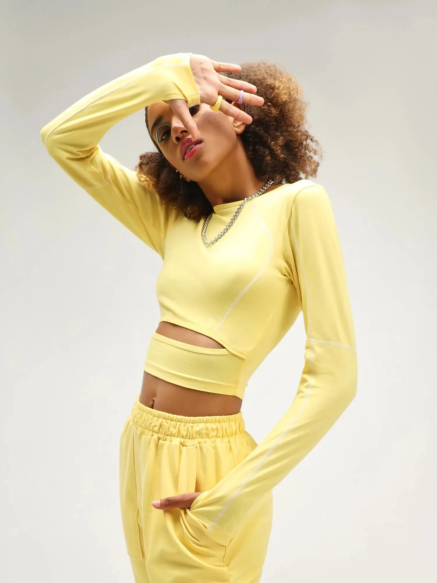 Mexico Yellow Punk Long Sleeve Top