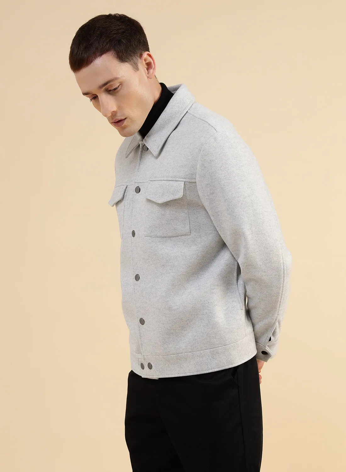 Off White Smart Casual Jacket