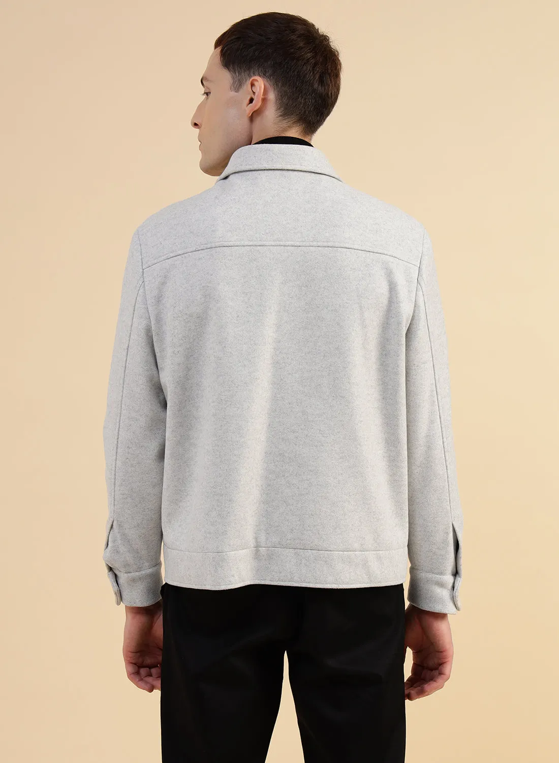 Off White Smart Casual Jacket