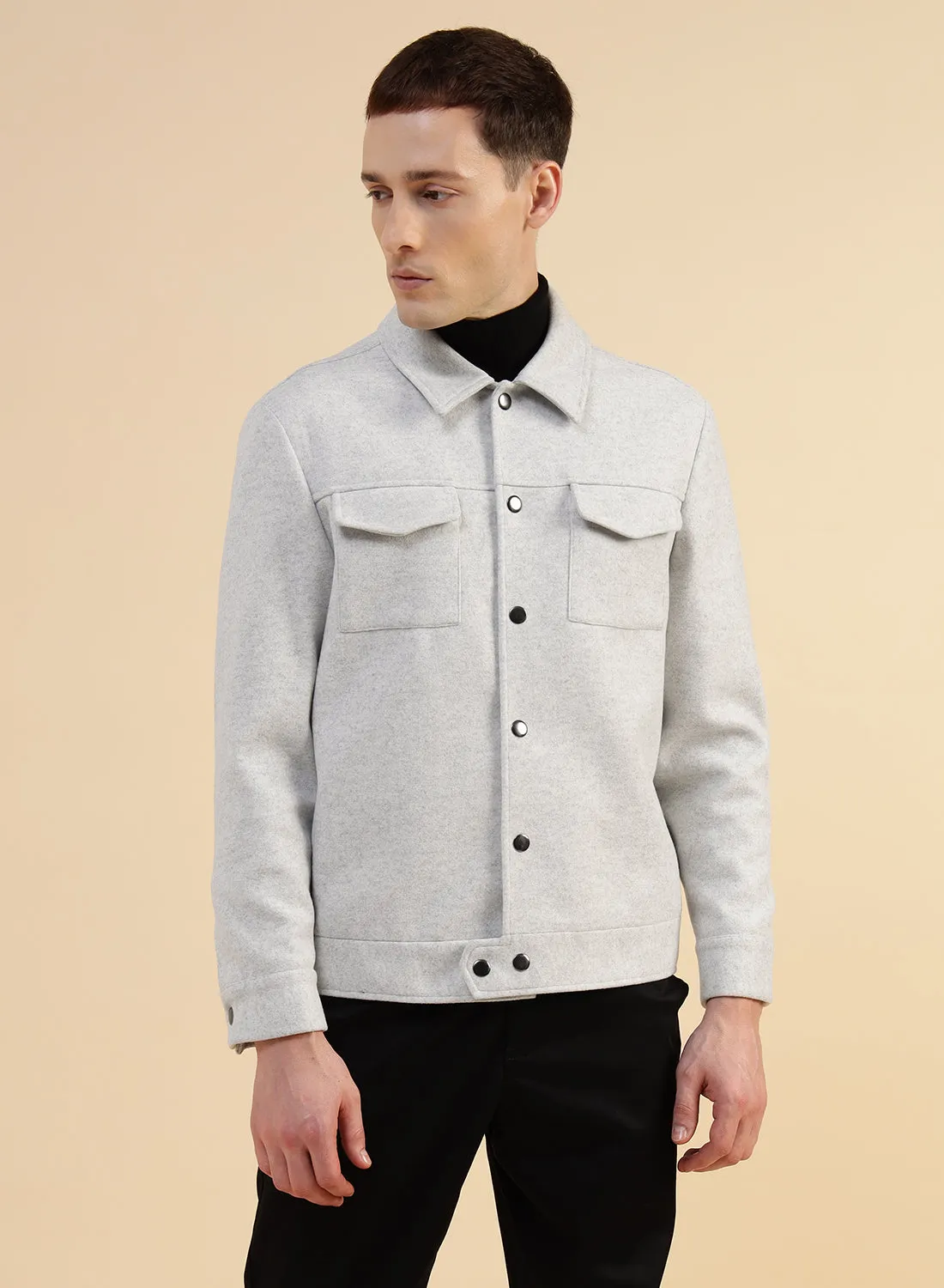 Off White Smart Casual Jacket