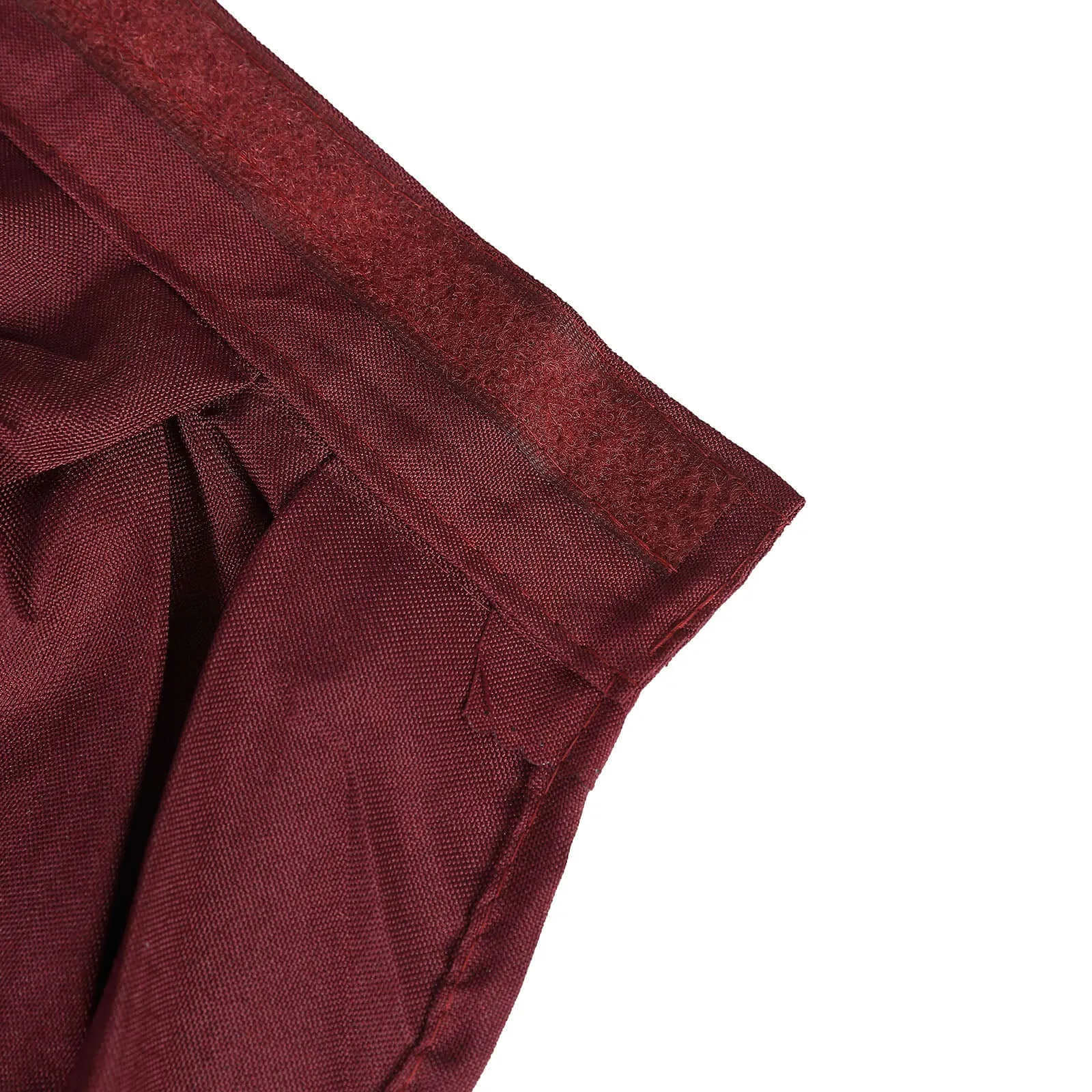 Polyester Table Skirt 14ft Burgundy - Stylish Pleated Table Cover