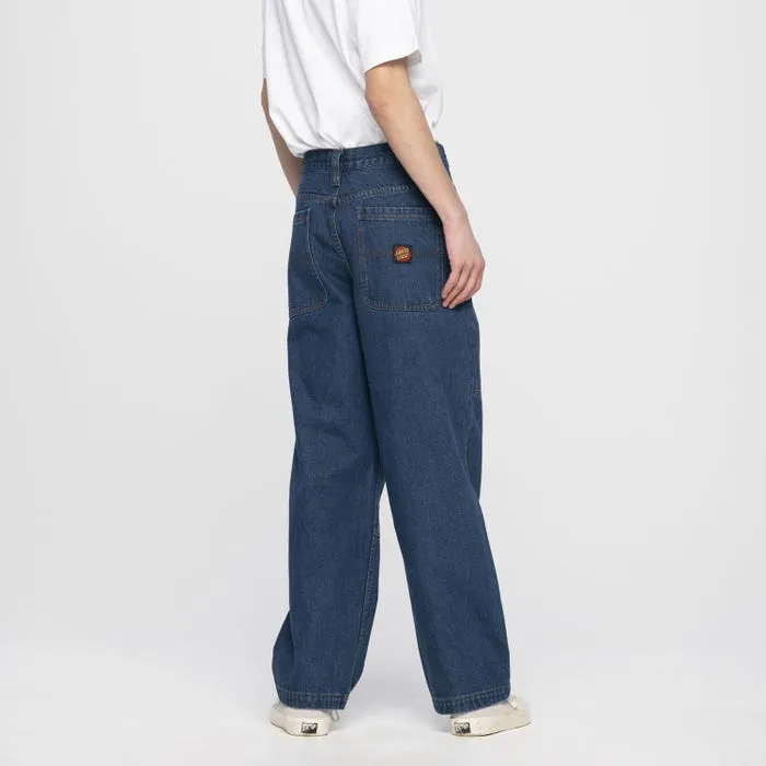 SANTA CRUZ - Classic Label Panel Jean - Classic Blue