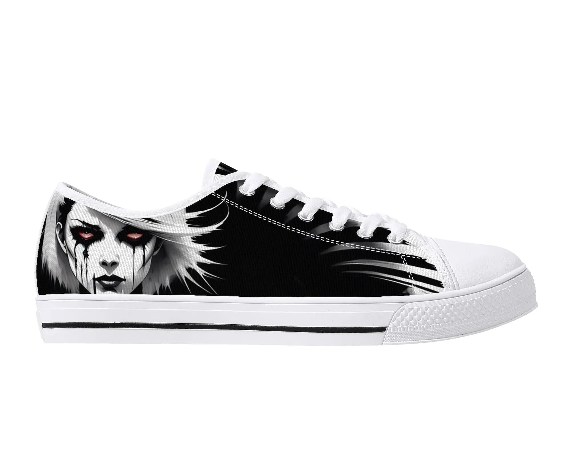 Spiked Ghost Low Tops